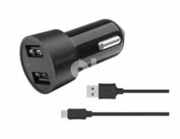 Porodo Convenient Combo Dual USB Car Charger 3.4A (BrandNew)