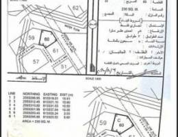 ارض تجاري كبير 528م فنجا ولاية بدبد ترخيص ثلاثة طوابق