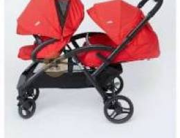 Joie Red Evalite Duo twin stroller . Excellent condition