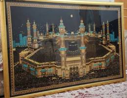Large Islamic Kaaba Design Tapestry