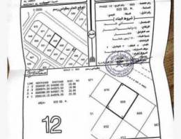 للبيع قطعة ارض فمدينة النهضة مربع 12