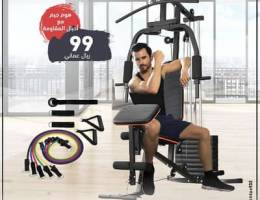 Olympia Sports 40kg weight Stack Homegym with free Resistance Band