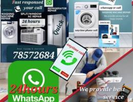 AC FRIDGE WASHING MACHINE SERVICE  AND FIXING &&&*