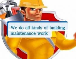 we are doling all type building maintenance work