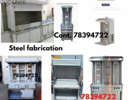 kitchen equipments. and steel fabrication