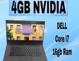 4gb NVIDIA Graphics i7-32gb Ram 512gb ssd 7th Generation