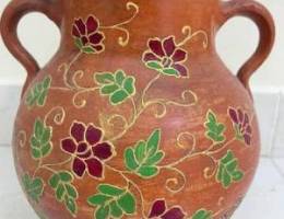 decorative clay pot