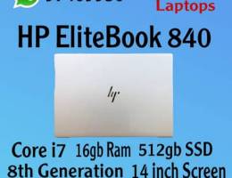 HP CORE I7 16GB RAM 512GB SSD 14 INCH SCREEN 8th GENERATION