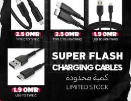 Super Flash Charging Cables - وصلات شحن !