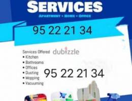 house, villas, flat apartment, kichan, and office cleaning services