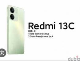 redmi 13c Green color New phone 1year warranty. 8+8Gb Ram 256Gb memory