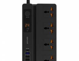 Porodo 4 AC 3 USB C pd 35w multiport socket 3m 3000w UK (New Stock!)