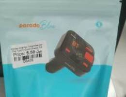 Porodo blue Fm Transmitter car Charger Type C- QUICK (Box Packed)