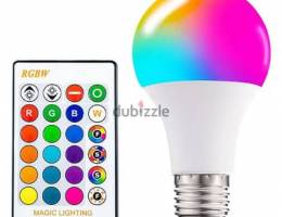 New RGB LED bulb with remote control