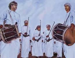 Omani tradition oil painting