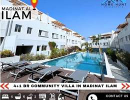 MADINAT AL ILAM | WONDERFUL 5+1 BR COMMUNITY VILLA