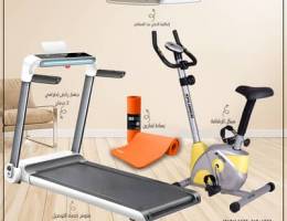 2HP Massager Treadmill + Bike