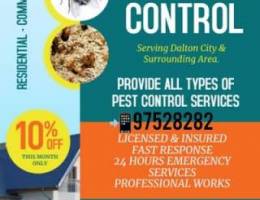 Pest Control Service for Insects Cockroaches spiders aunts