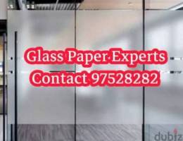 We have Frousted Glass Papers sticker Service