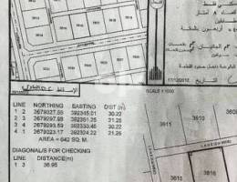 ارض سكنية للبيع في العقدة الجنوبية ( الفيضة ).