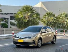 Toyota corlola model 2019 gcc car 1.6