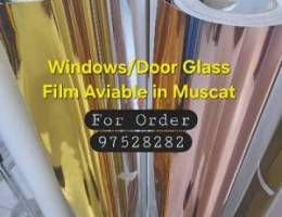 We hve Frosted Glass Film/Stickers Aviable with fixing