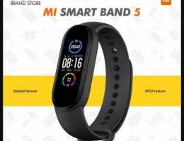 Mi Band 5 Fitness Tracker Calling & All Sports - Black (New Stock)