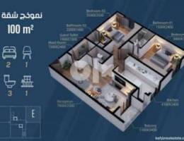 2BKH Apartment under construction in Al Azaiba