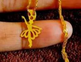 Pure 21 Karat Gold Pendant - Dancing Girl (no chain/necklace)