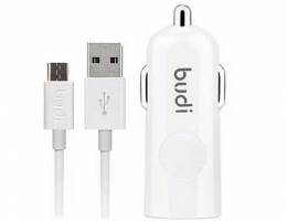 Budi 062M Car Charger 1 USB & Micro Cable (Brand-New-Stock!)
