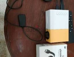led mini projector & wifi chromecast