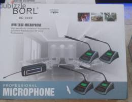 Borl Meeting Wireless 4 Microphone Set BO-9090 (Box-Pack)