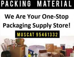 We have Boxes/Wrapping/Bubble roll/Rope/Tape/Papers/Sack/Cargo bags