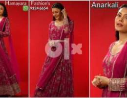 Get the newest Designer Anarkali Dress 
stitched by us.