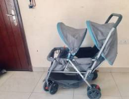 Bravo stroller double seated