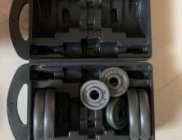 dumbbell set,car seat, iron table,carrom board, computer, cloth stand
