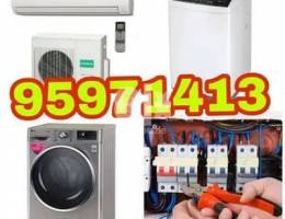 Ac technician washing machine repair electric electricain plumber