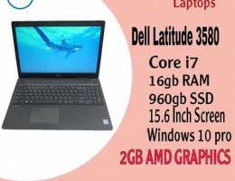 DELL 2GB AMD GRAPHICS CORE I7 16GB RAM 960GB SSD 15-6 INCH SCREEN