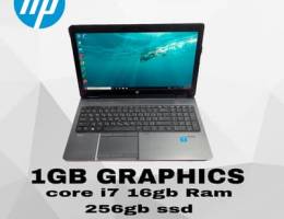 HP ZBOOK 1GB GRAPHICS CORE I7 16GB RAM 256GB SSD 15-6 INCH SCREEN