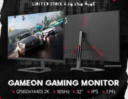 GAMEON 2K 165Hz 32" IPS 1Ms Gaming Monitor - شاشة جيمينج من جيم اون !