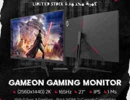 GAMEON 2K 165Hz 27" 1Ms IPS Gaming Monitor - شاشة جيمينج من جيم اون !
